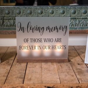 Acrylic Memorial Sign